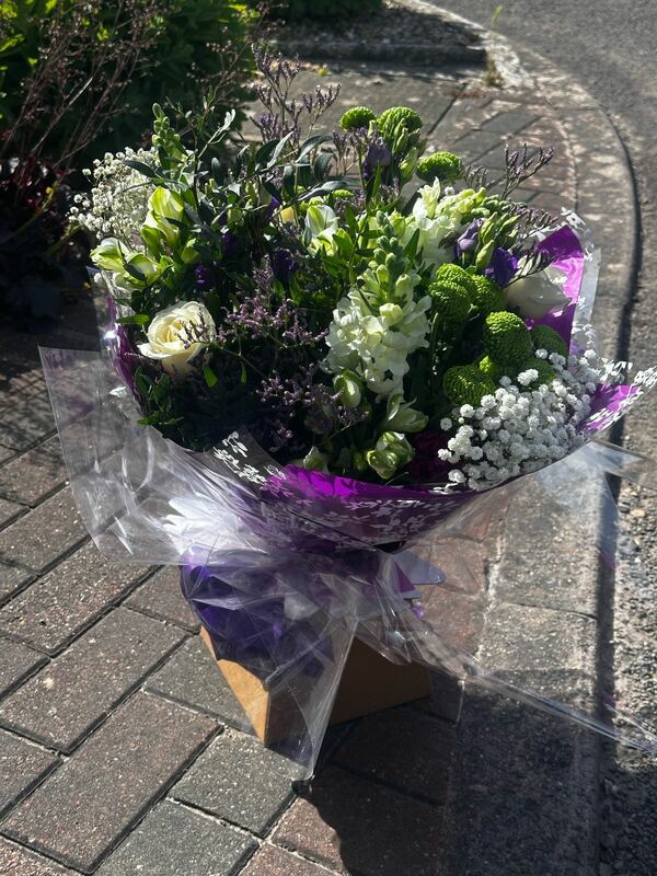 Flowers delivered to customer
