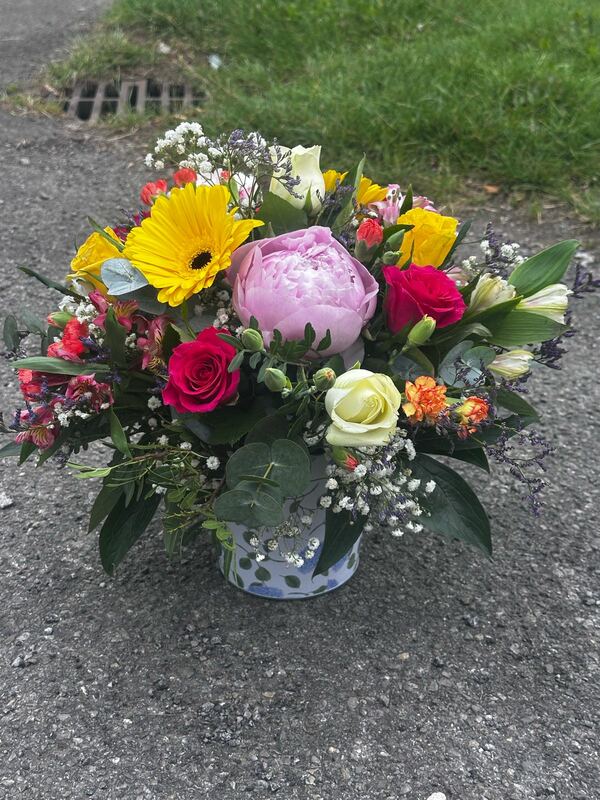 Flowers delivered to customer