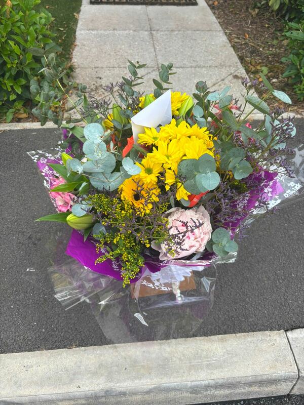 Flowers delivered to customer
