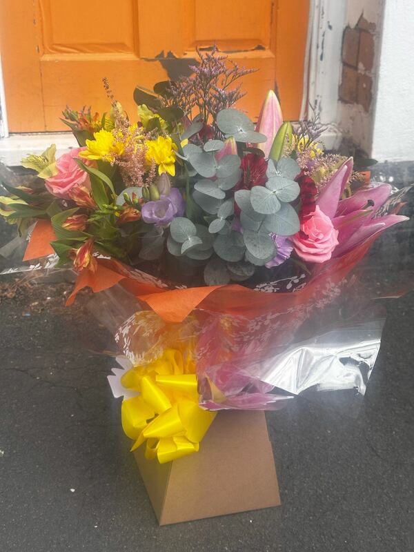 Flowers delivered to customer
