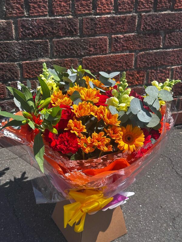 Flowers delivered to customer