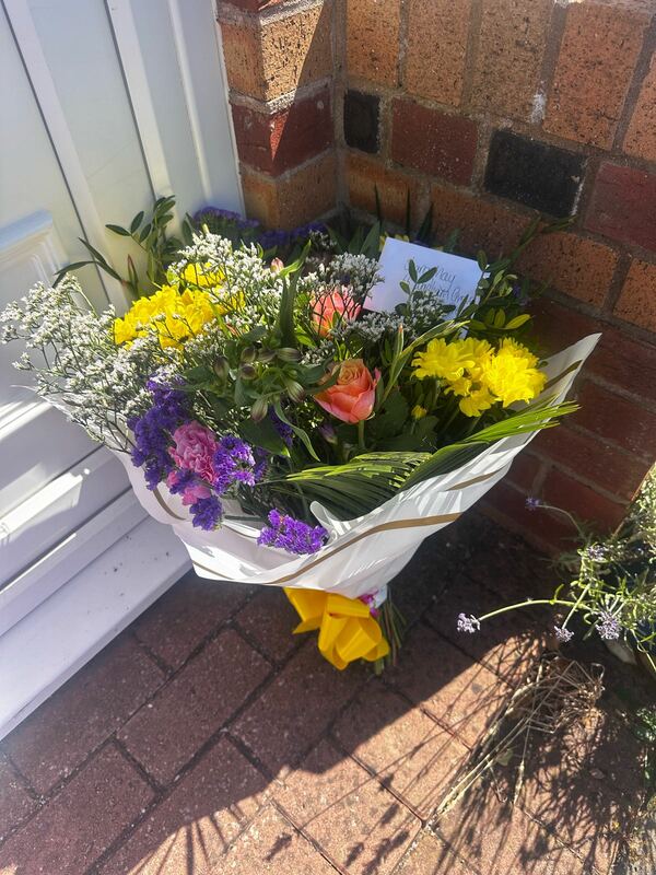 Flowers delivered to customer