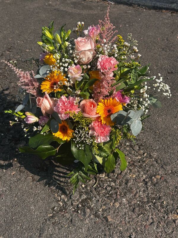 Flowers delivered to customer