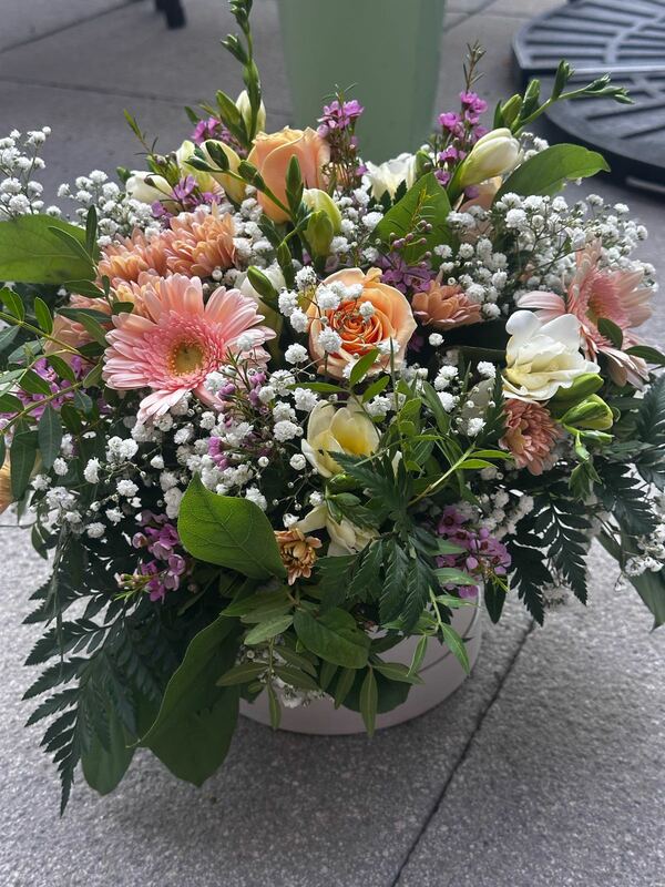 Flowers delivered to customer