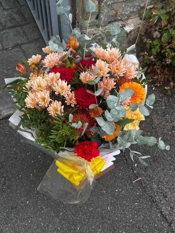 Flowers delivered to customer