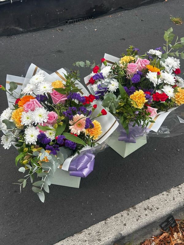 Flowers delivered to customer