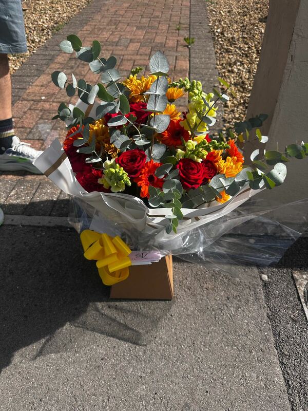 Flowers delivered to customer