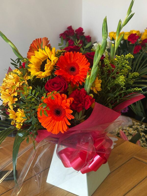 Flowers delivered to customer