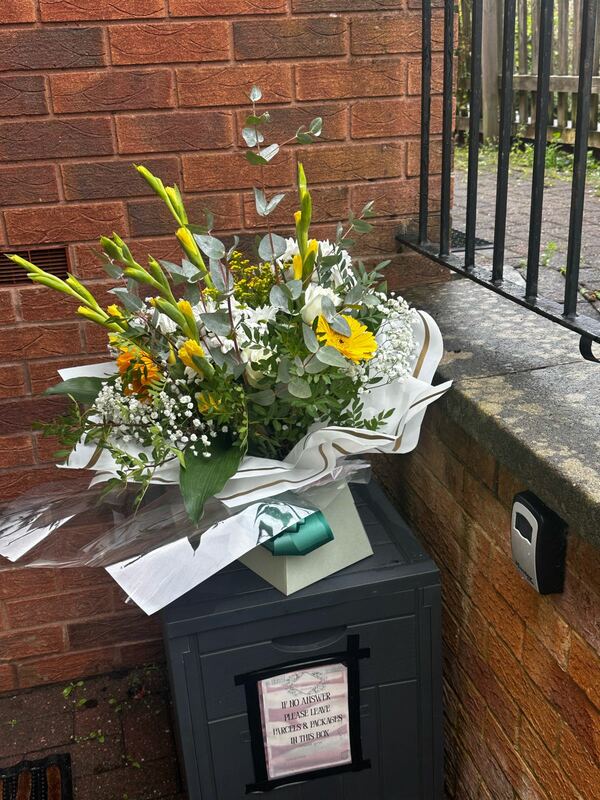 Flowers delivered to customer