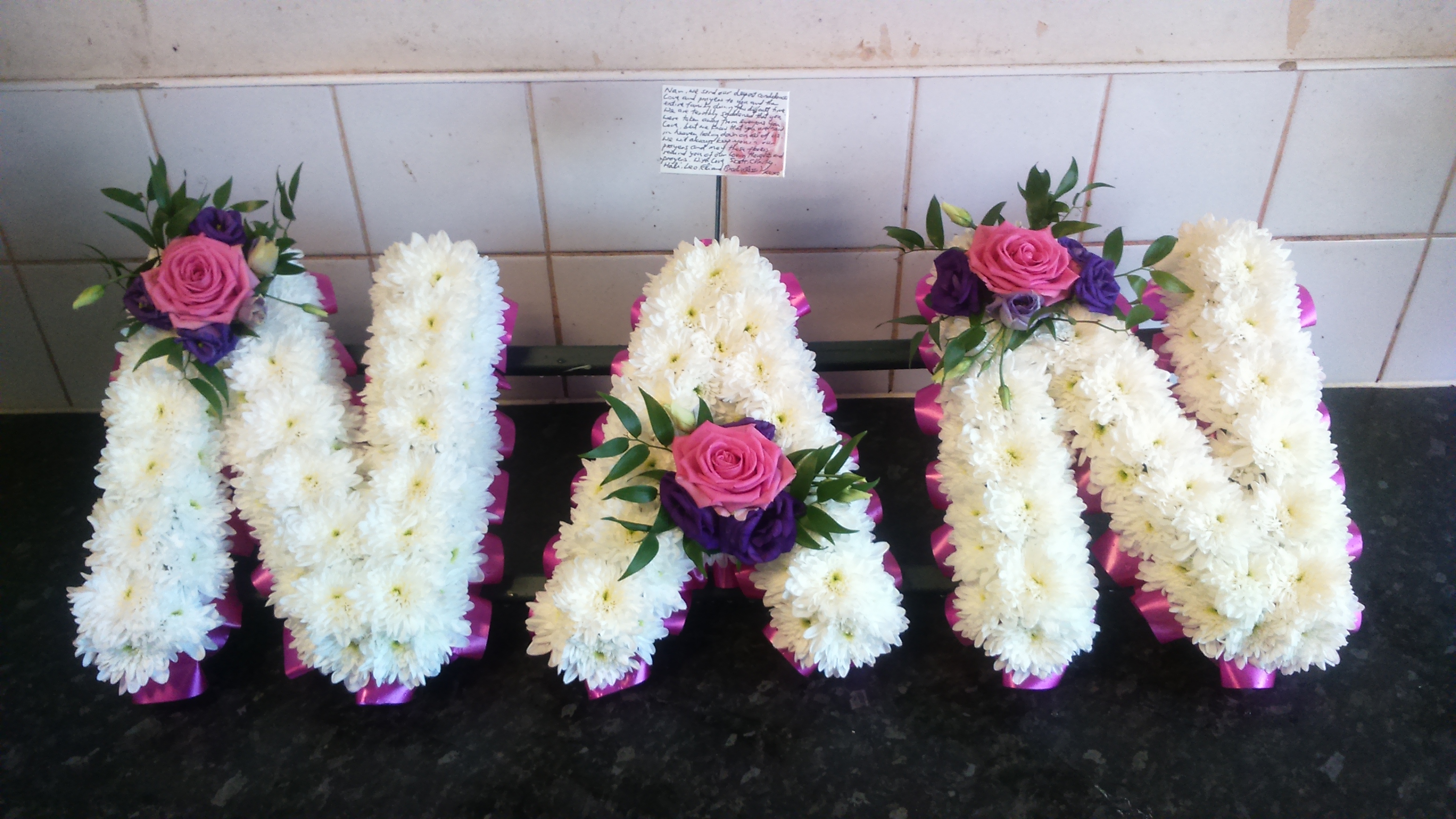 Flowers delivered to customer