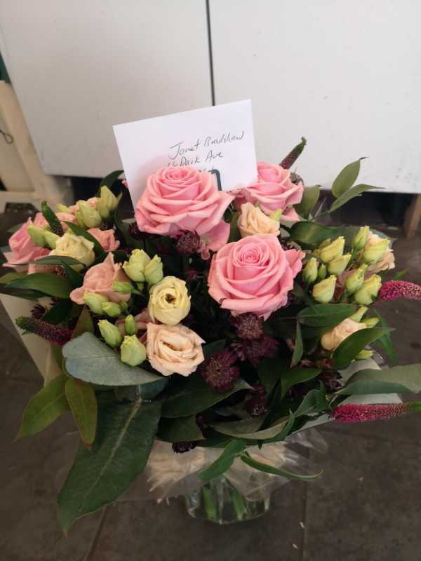 Flowers delivered to customer