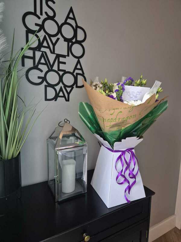 Flowers delivered to customer