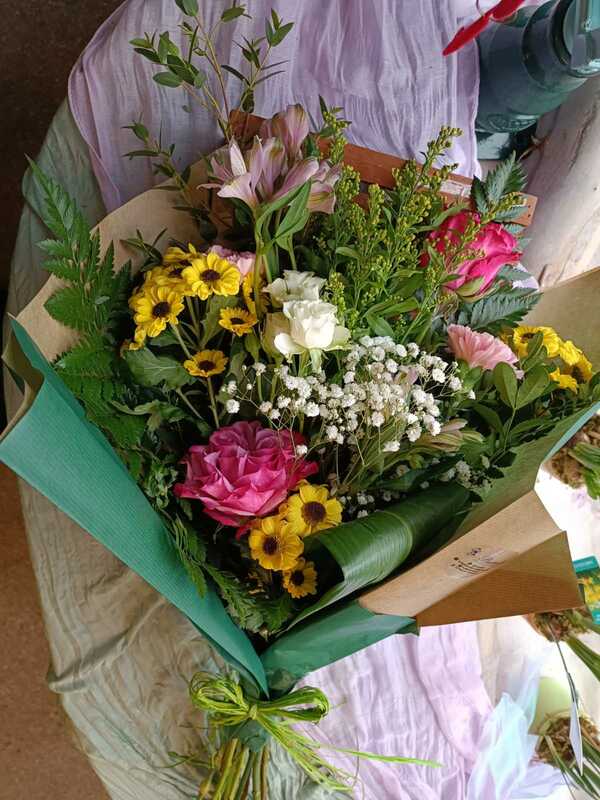 Flowers delivered to customer