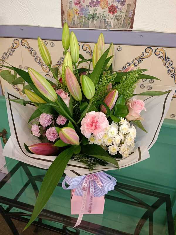 Flowers delivered to customer