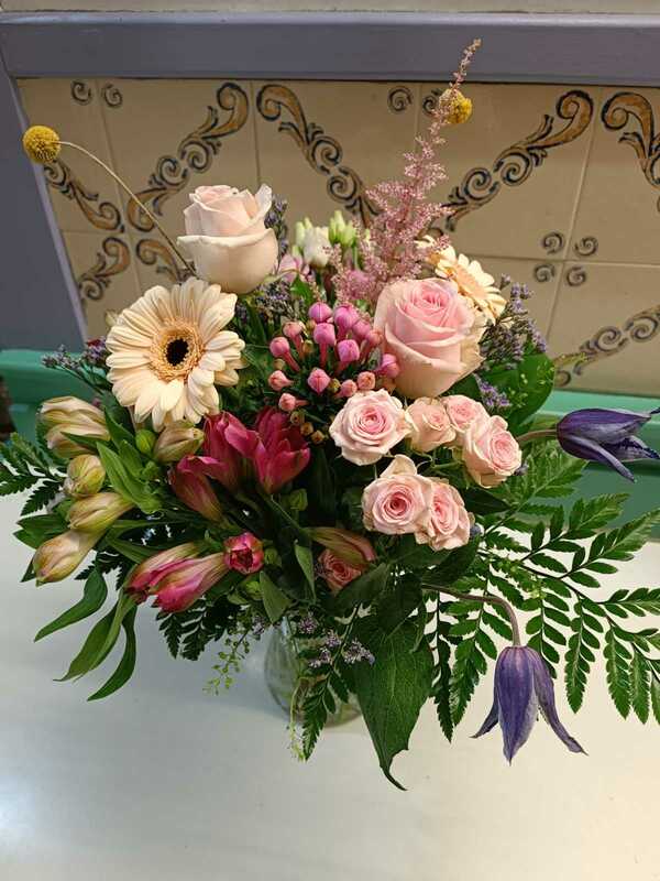 Flowers delivered to customer