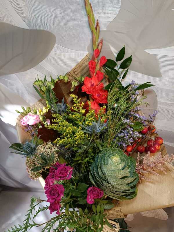 Flowers delivered to customer