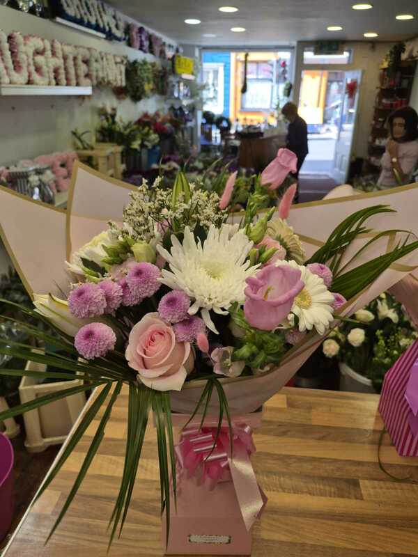 Flowers delivered to customer