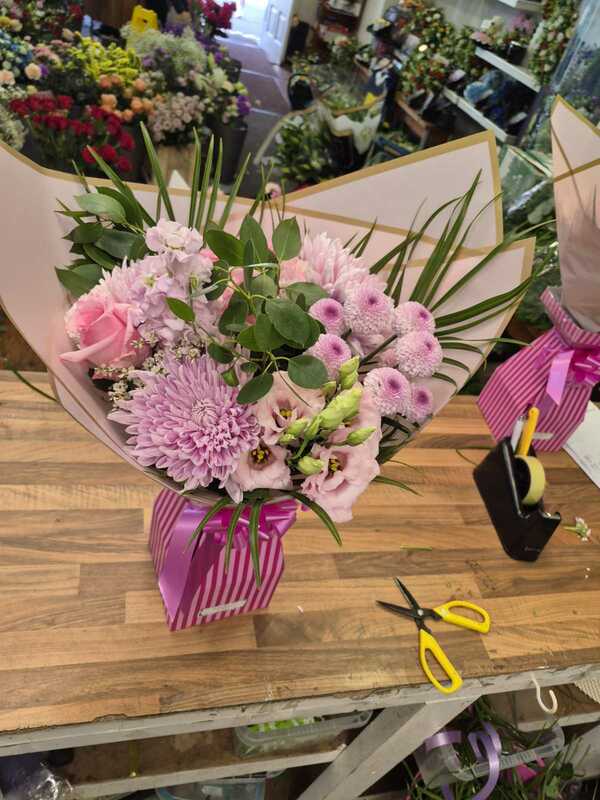 Flowers delivered to customer