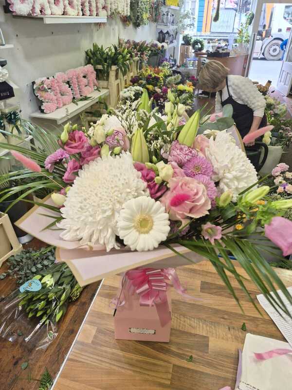 Flowers delivered to customer