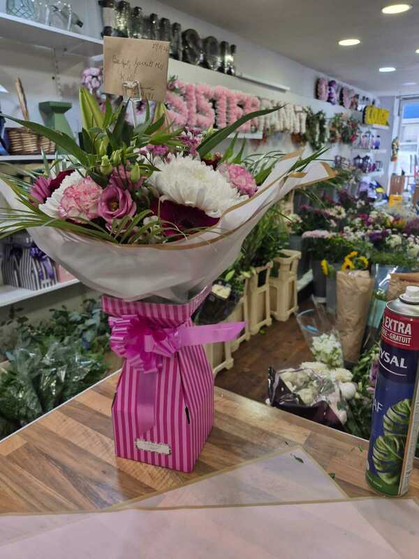 Flowers delivered to customer