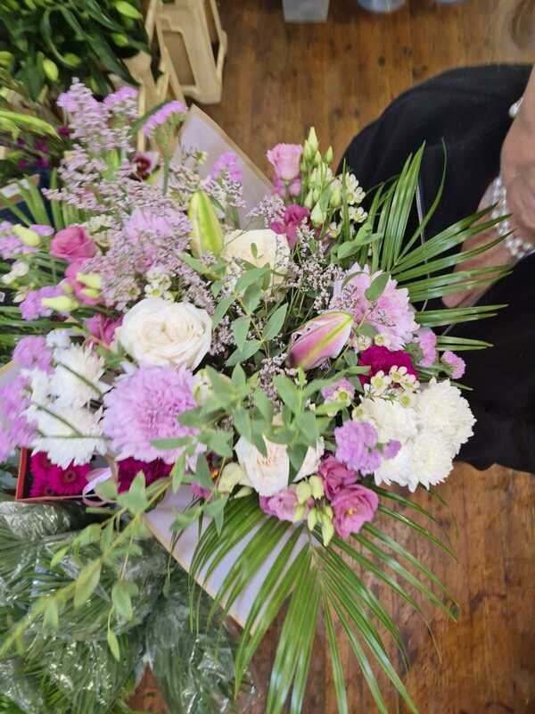 Flowers delivered to customer
