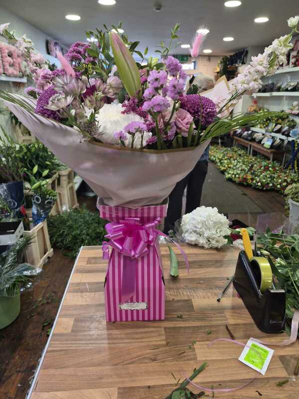Flowers delivered to customer