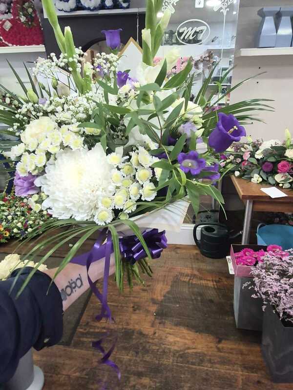 Flowers delivered to customer
