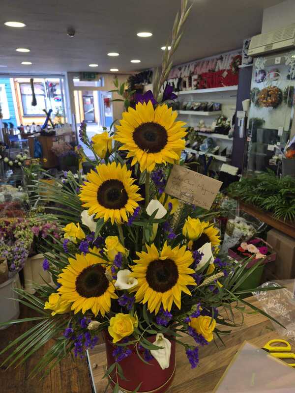 Flowers delivered to customer