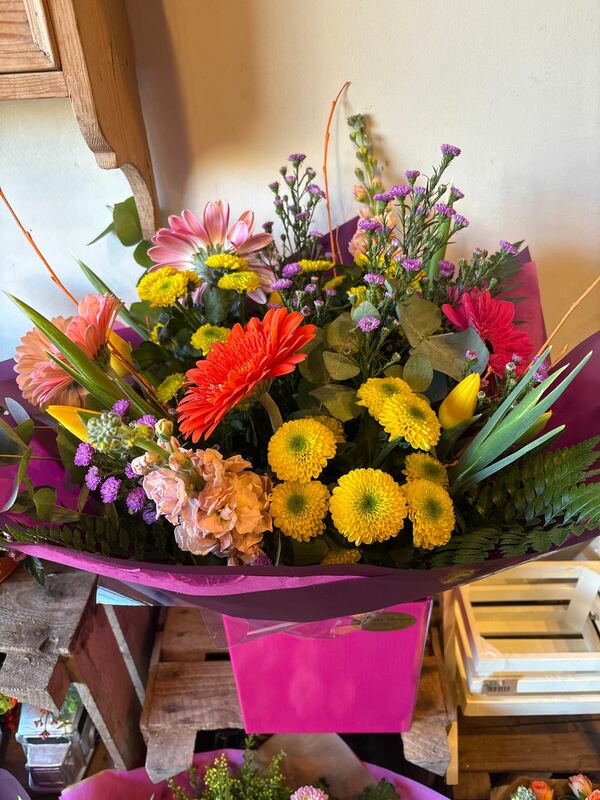 Flowers delivered to customer