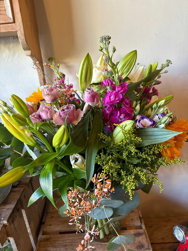 Flowers delivered to customer
