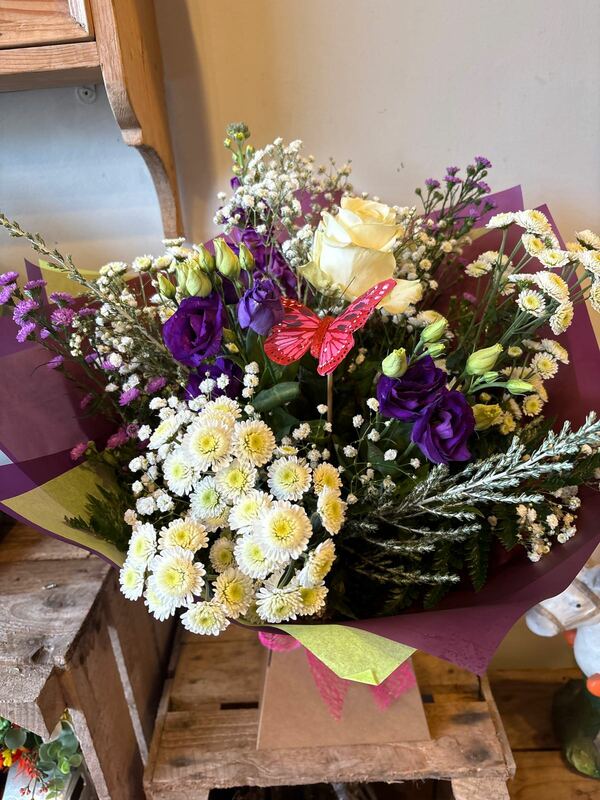 Flowers delivered to customer
