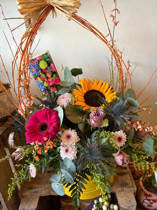 Flowers delivered to customer