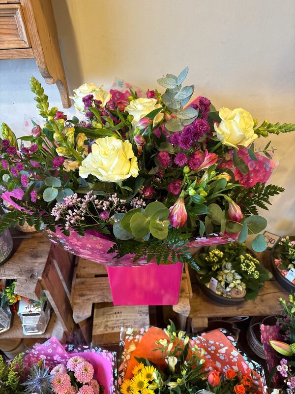 Flowers delivered to customer