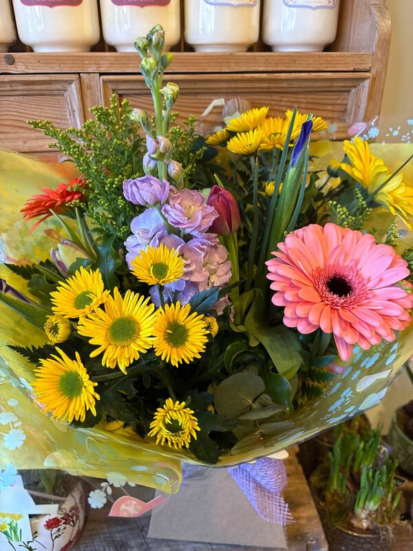 Flowers delivered to customer
