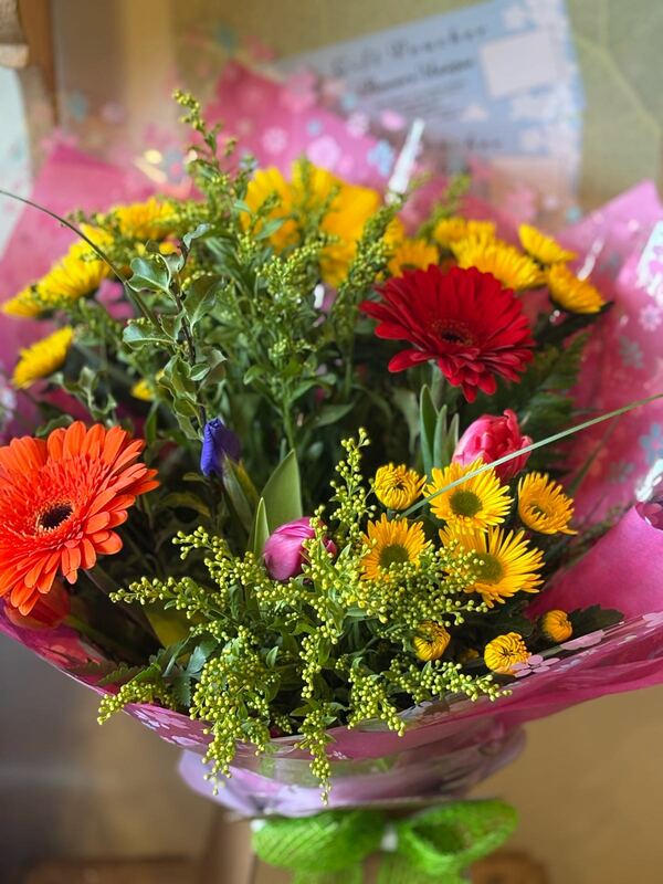 Flowers delivered to customer