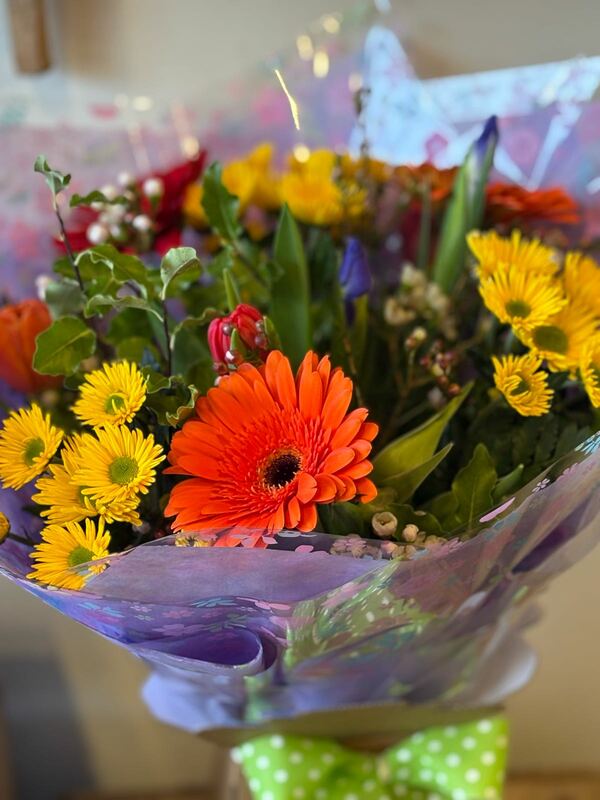 Flowers delivered to customer