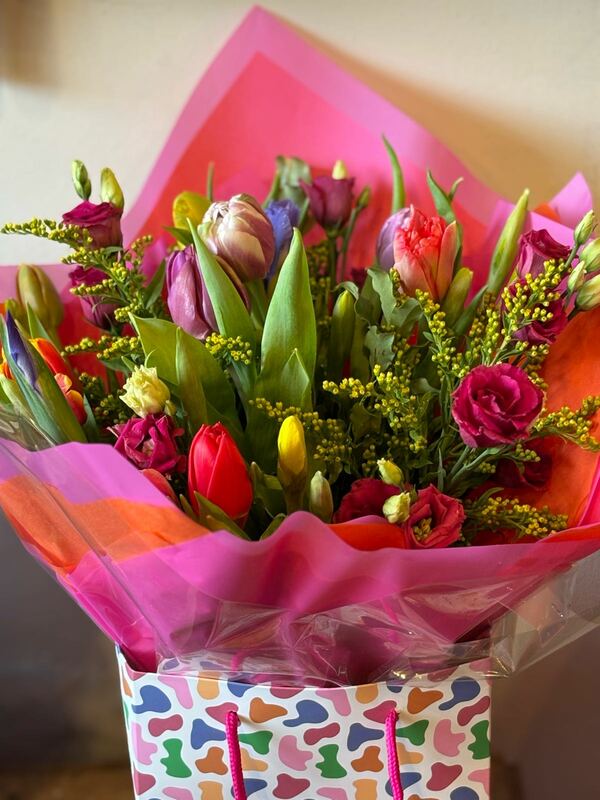 Flowers delivered to customer