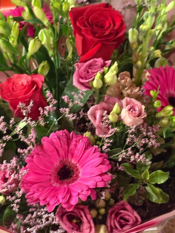 Flowers delivered to customer