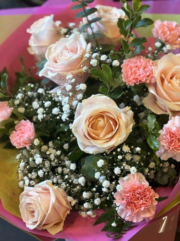 Flowers delivered to customer