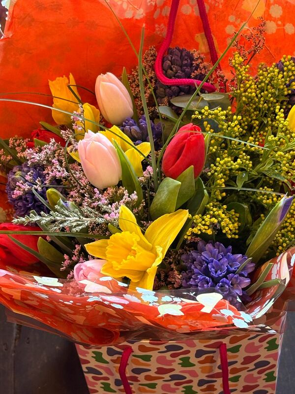 Flowers delivered to customer