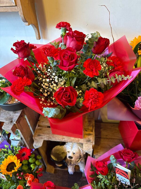 Flowers delivered to customer