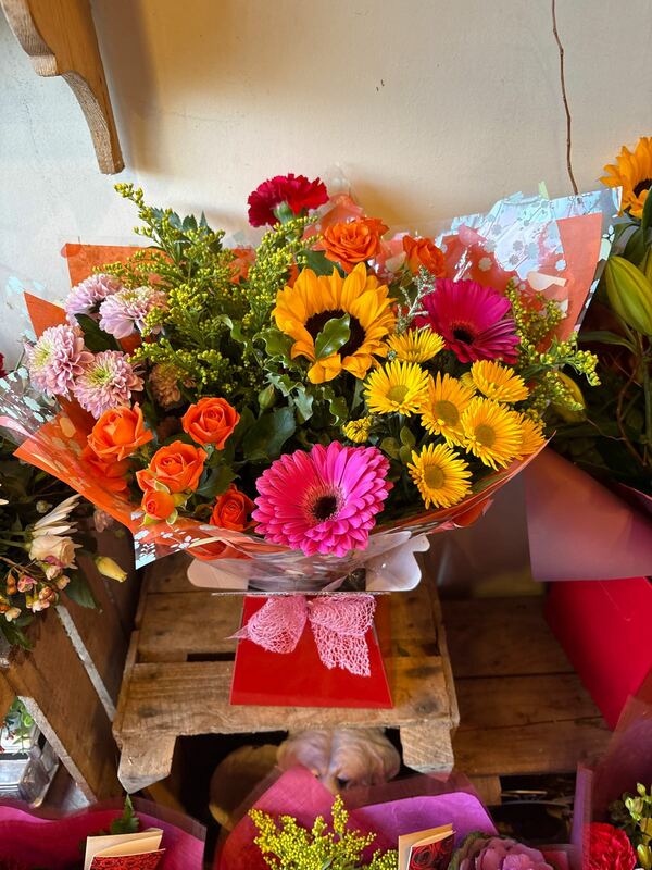 Flowers delivered to customer