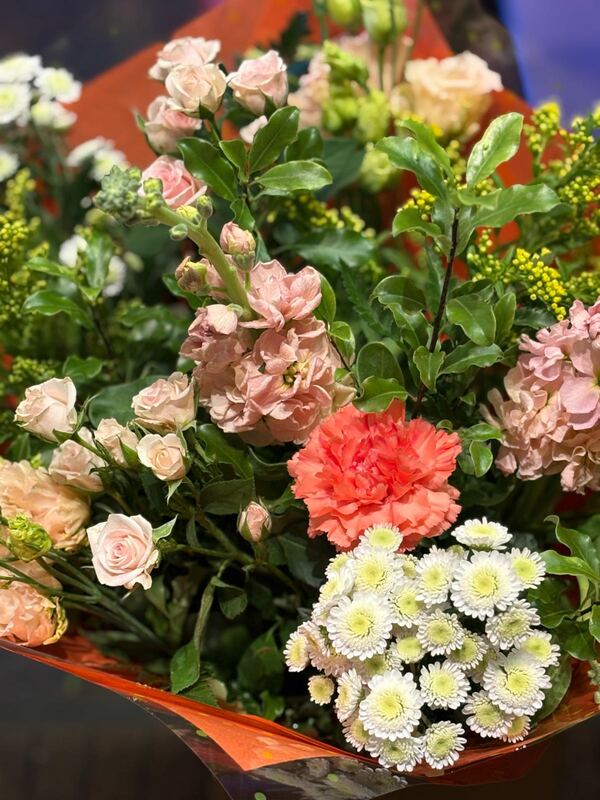 Flowers delivered to customer