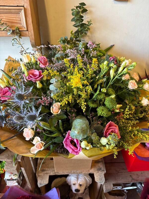 Flowers delivered to customer