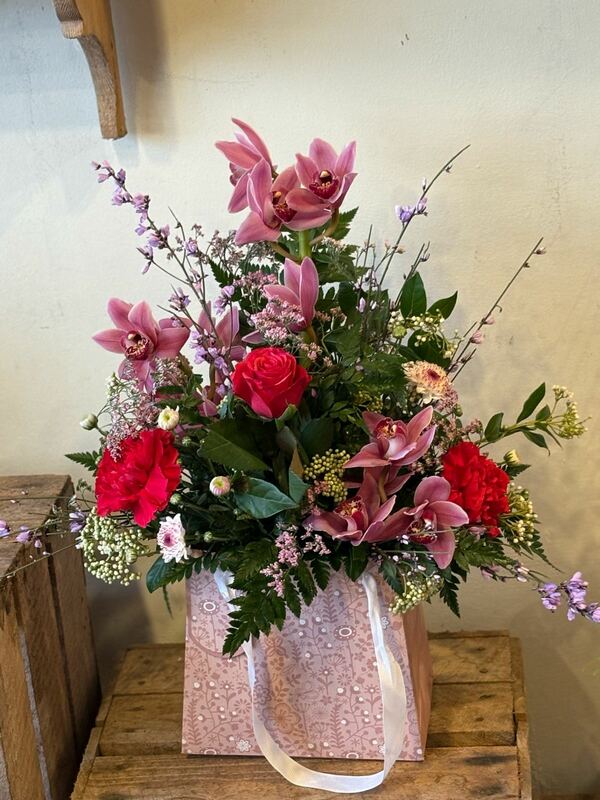 Flowers delivered to customer