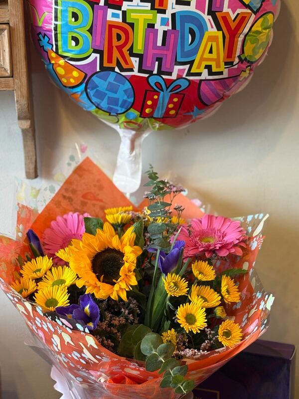 Flowers delivered to customer