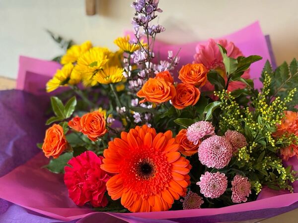 Flowers delivered to customer