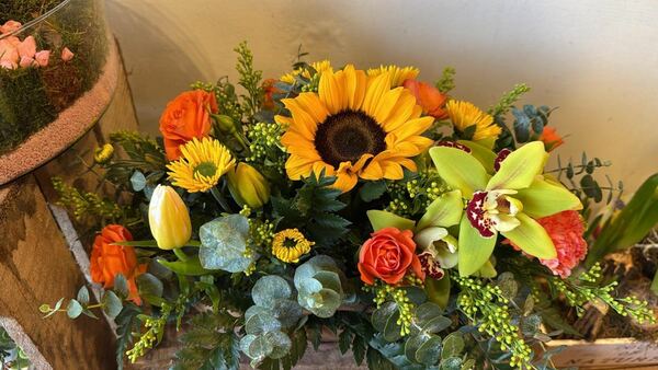 Flowers delivered to customer