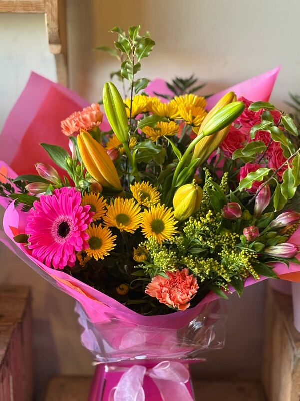 Flowers delivered to customer