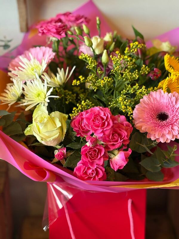 Flowers delivered to customer